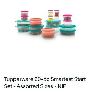 Tupperware 20-pc Smartest Start Set - Assorted Sizes - NIP
